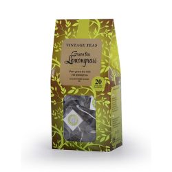   Vintage Teas zöld tea citromfűvel 20 db piramis szűrő 50 g